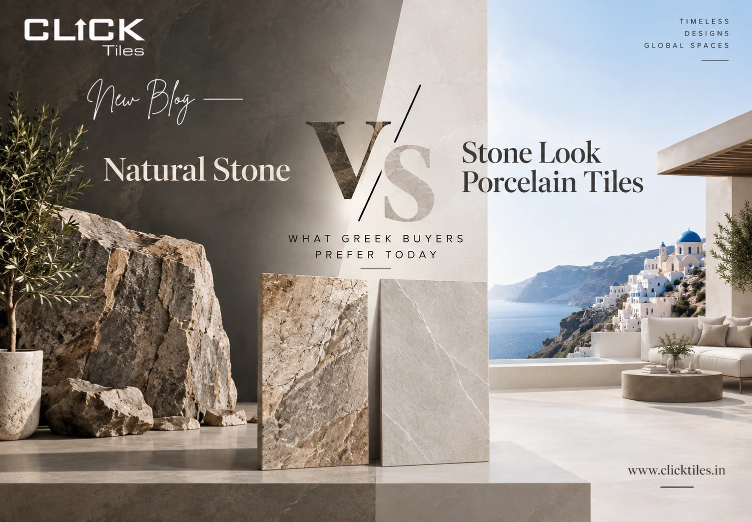 Natural Stone vs Stone Look Porcelain Tiles: What Greek Buyers Prefer Today